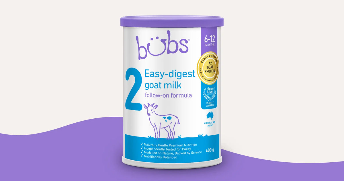 bubs Easy-digest Goat Milk 400g 小缶 Bubs® Easy-digest Goat Milk Follow-on Formula Stage 2 - 400g