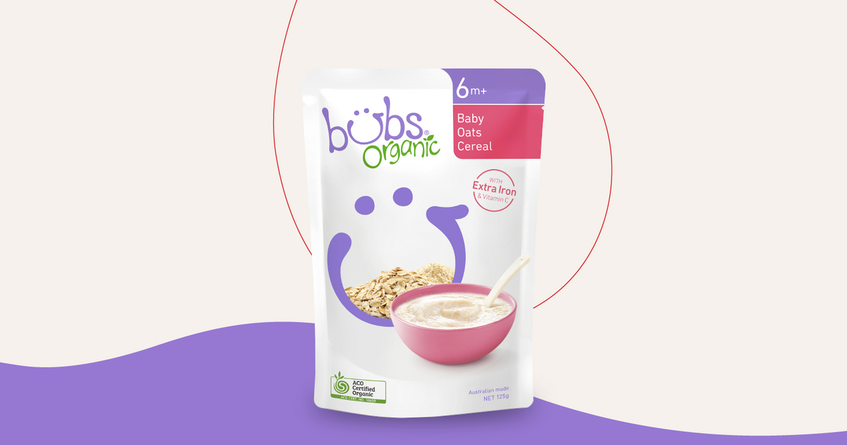 Bubs® Organic Baby Oats Cereal – Bubs Australia