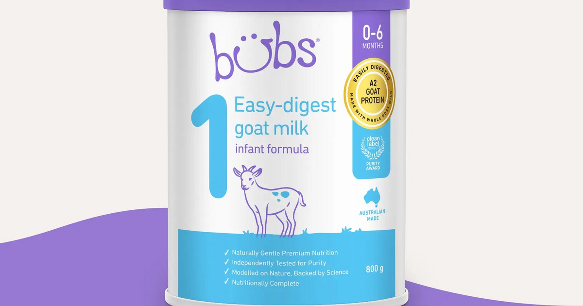 Bubs® Easy-digest Goat Milk Infant Formula Stage 1 – Bubs Australia