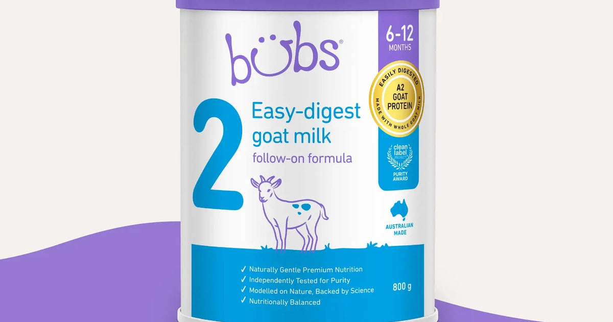 Bubs® Easy- digest Goat Milk Follow-on Formula Stage 2 – Bubs
