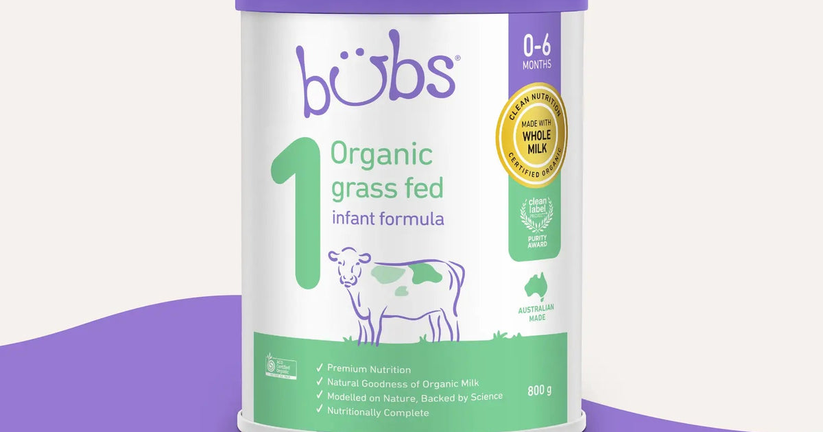 Bubs Organic® Grass Fed Infant Formula Stage 1 – Bubs Australia