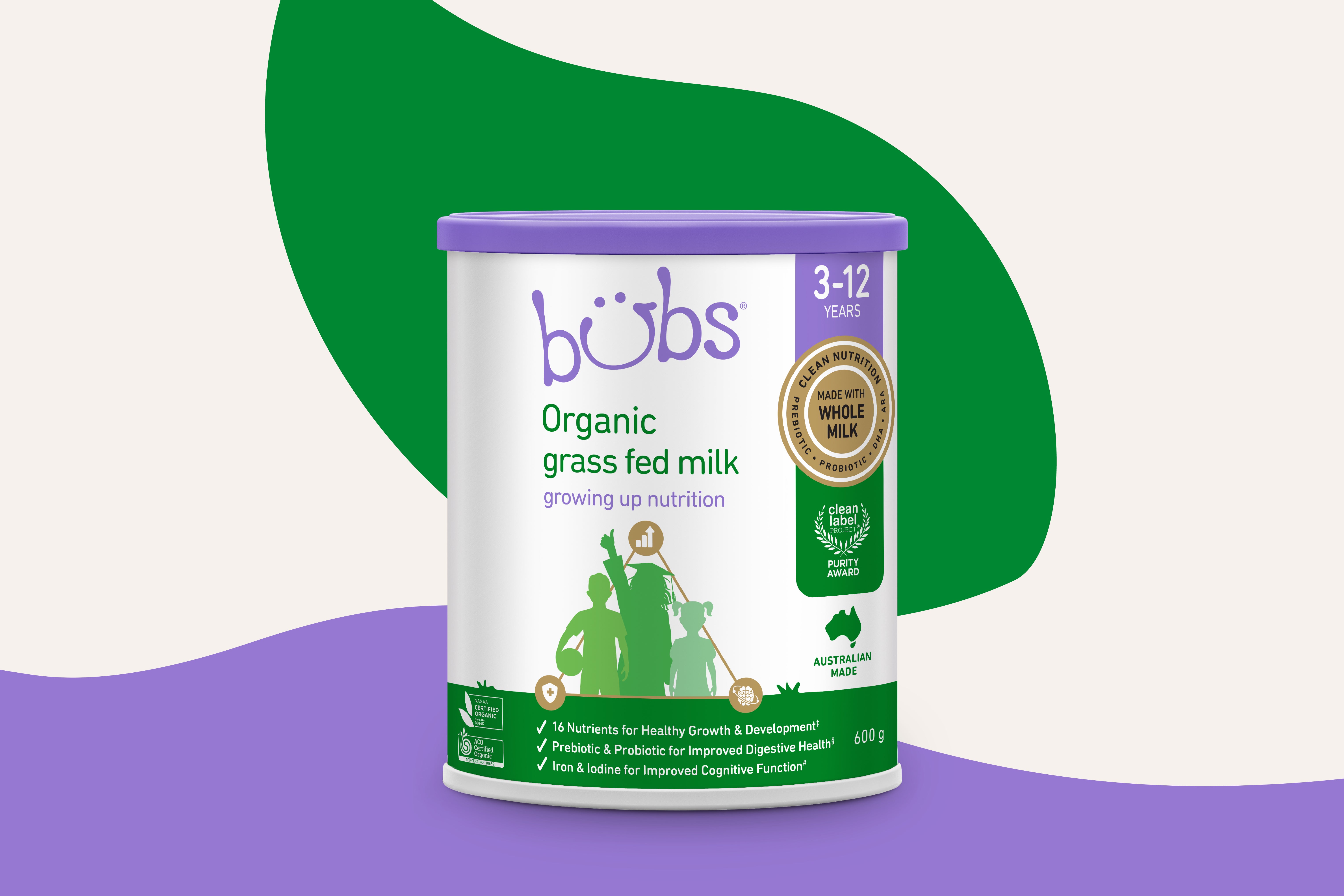 Bubs Organic® Grass Fed Milk Growing Up Nutrition – Bubs Australia