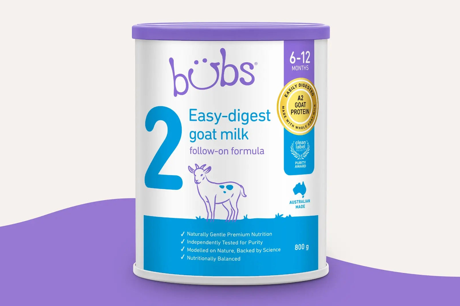 Bubs® Easy- digest Goat Milk Follow-on Formula Stage 2 – Bubs