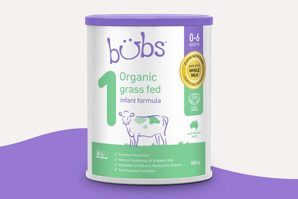 Bubs Organic® Grass Fed Infant Formula Stage 1 – Bubs Australia