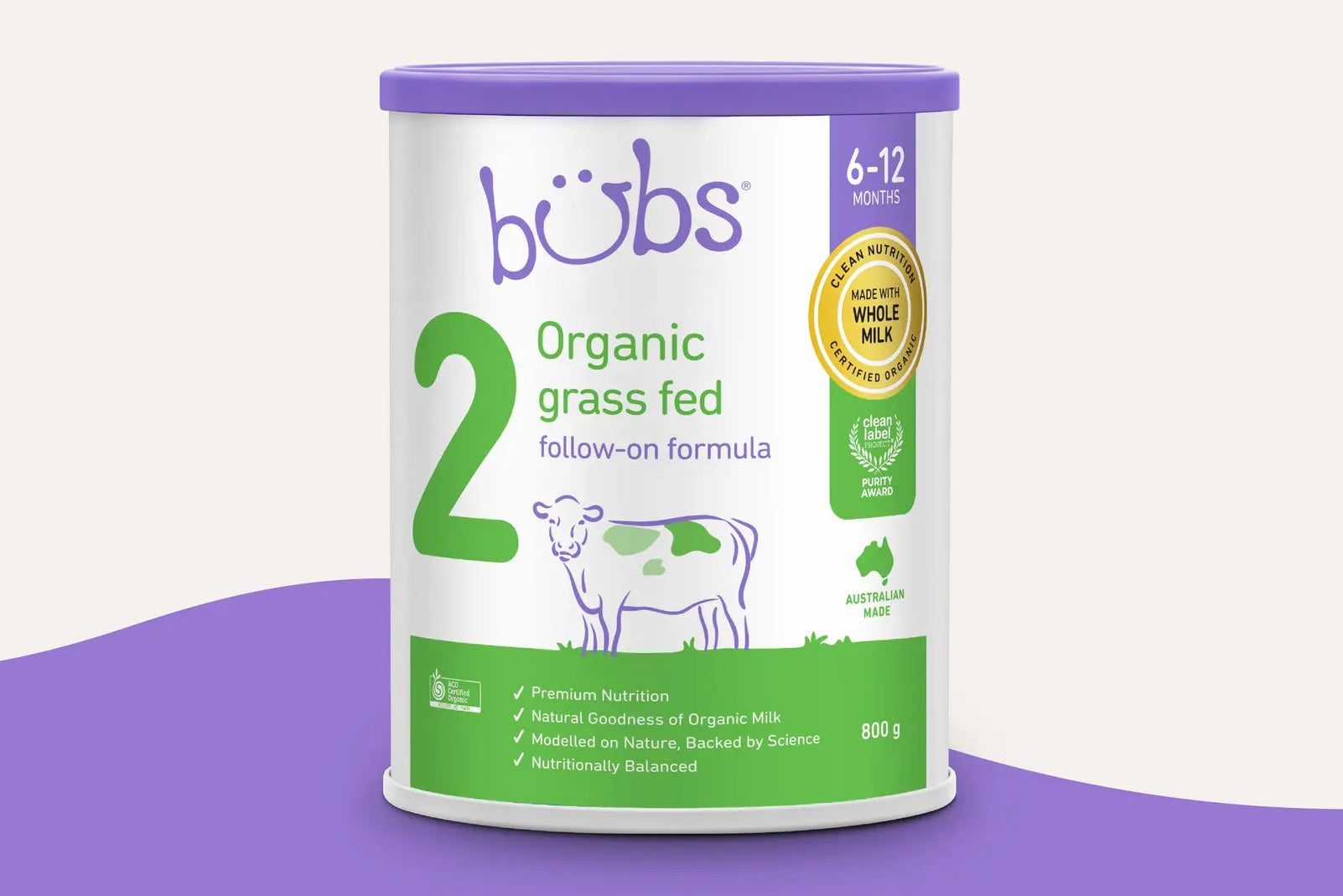 Bubs Organic® Grass Fed Follow-on Formula Stage 2 – Bubs Australia Bubs Organic® Grass Fed Follow-on Formula Stage 2 – Bubs Australia