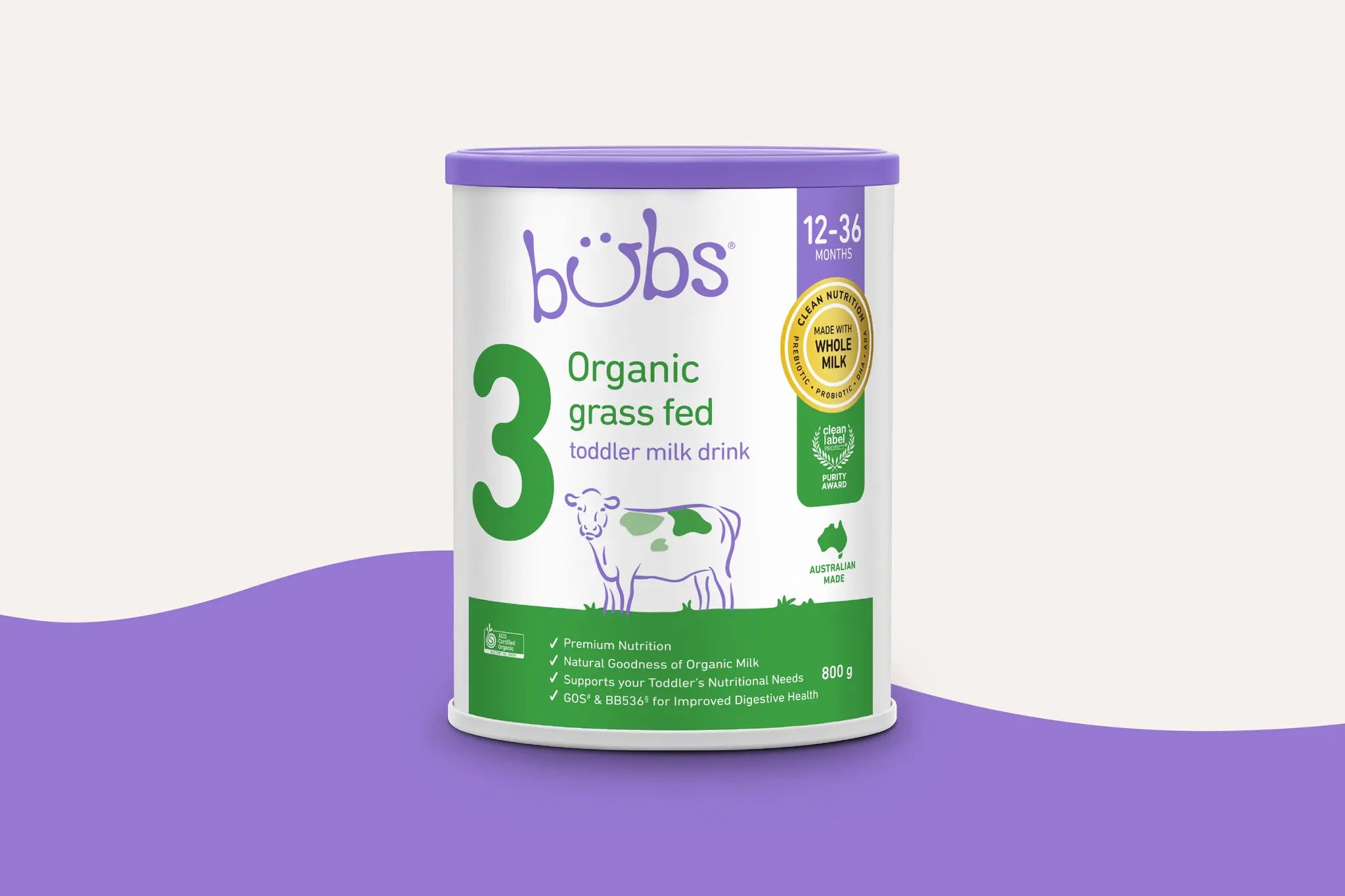 bubs Organic grass fed 3 幼児用ミルク 2缶セット ミルク ベビー