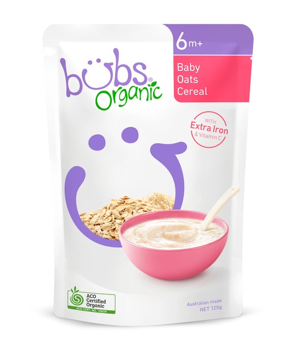 Bubs® Organic Baby Oats Cereal