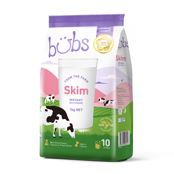 Bubs® Family Nutrition Skim Milk Powder 1kg bag