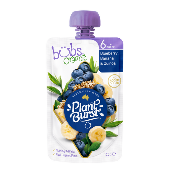 Bubs® Organic Blueberry, Banana and Quinoa