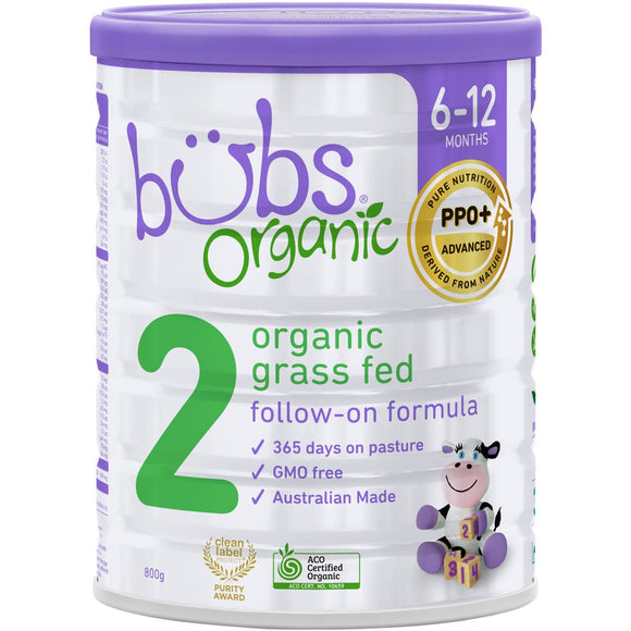 Bubs Organic® Grass Fed Follow-on Formula Stage 2