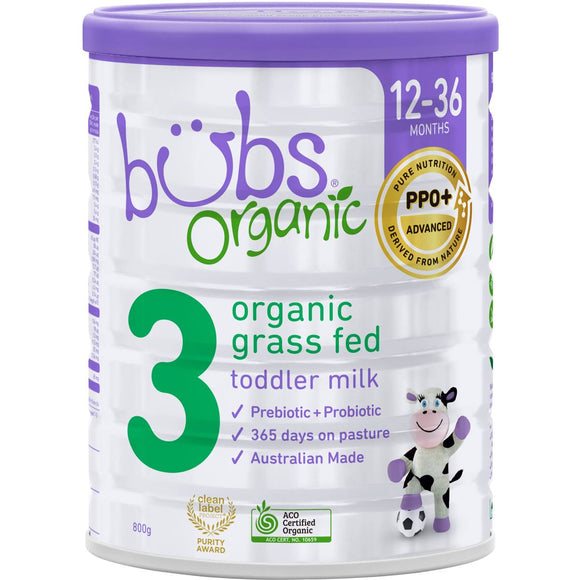 Bubs Organic® Grass Fed Toddler Milk Stage 3